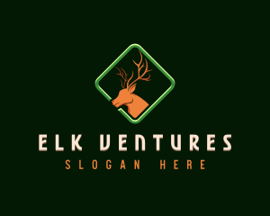 Deer Antler Wildlife logo design