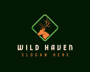 Deer Antler Wildlife logo design