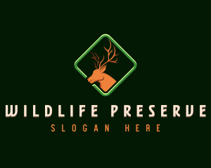 Deer Antler Wildlife logo design