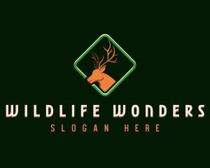 Deer Antler Wildlife logo design