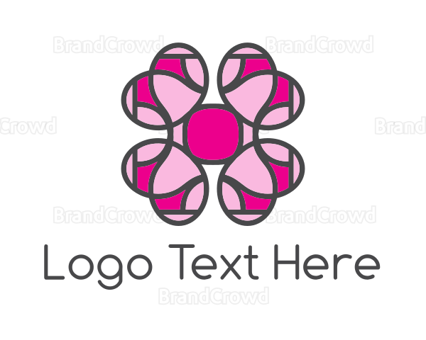 Pink Flower Garden Logo