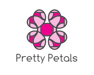 Pink Flower Garden  logo design