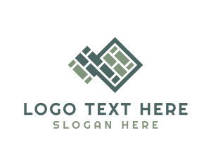 Parquet - Tile Floor Pavement Pattern logo design