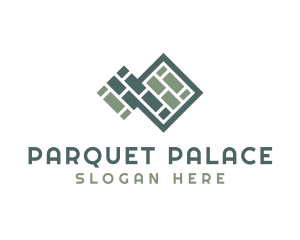 Parquet - Tile Floor Pavement Pattern logo design