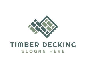 Decking - Tile Floor Pavement Pattern logo design