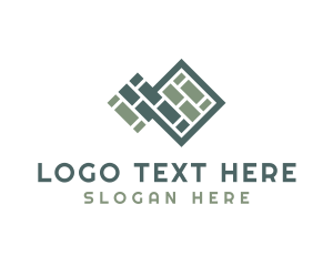 Handyman - Tile Floor Pavement Pattern logo design