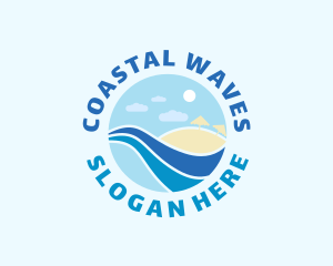 Summer Beach Coast logo design