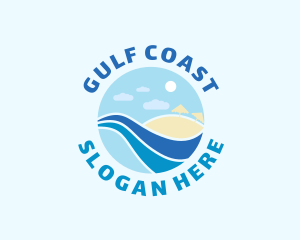 Summer Beach Coast logo design