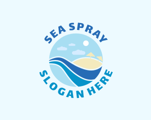 Summer Beach Coast logo design