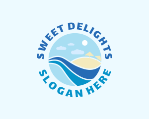 Vacation - Summer Beach Coast logo design