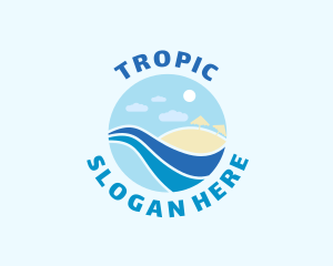 Summer Beach Coast logo design