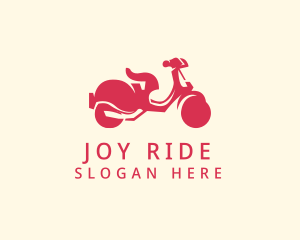 Ride - Scooter Ride Vehicle logo design