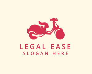 Delivery - Scooter Ride Vehicle logo design