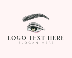 Glam - Beauty Salon Eye Makeup logo design