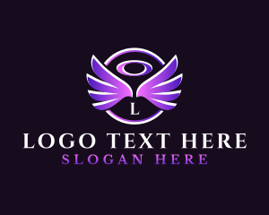 Heavenly - Heavenly Wings Halo logo design