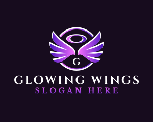 Heavenly Wings Halo logo design