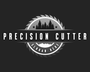 Industrial Sawmill Cutter logo design