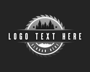 Logging - Industrial Sawmill Cutter logo design