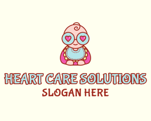 Cute Baby Love logo design