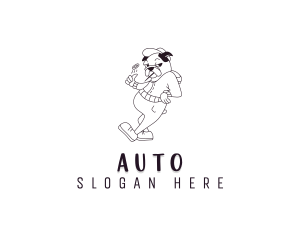 Pug Cartoon Dog Logo
