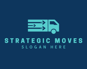 Arrow Delivery Truck logo design