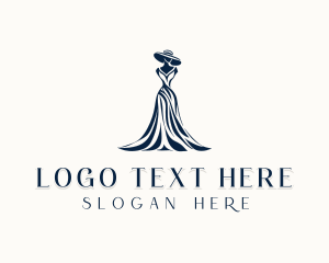 Runway - Gown Fashion Mannequin logo design