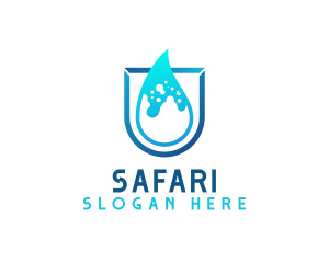 Water Aqua Splash Logo