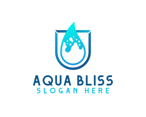 Water Aqua Splash logo design