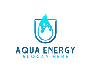 Water Aqua Splash logo design