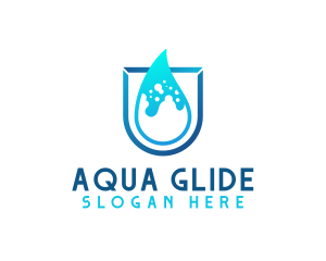 Water Aqua Splash logo design