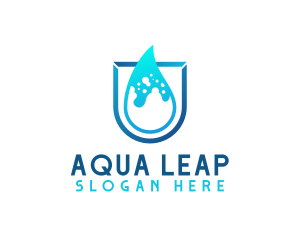 Water Aqua Splash logo design