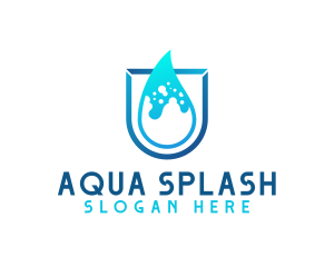 Wet - Water Aqua Splash logo design