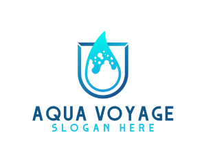 Water Aqua Splash logo design