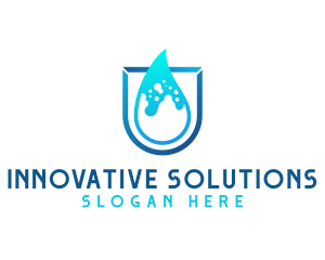 Sterilized - Water Aqua Splash logo design