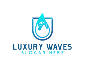 Water Aqua Splash logo design