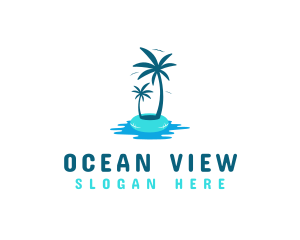 Summer Island Destination  logo design