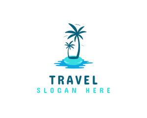 Summer Island Destination  logo design