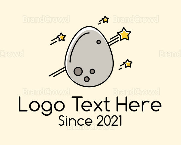 Egg Asteroid Meteor Logo