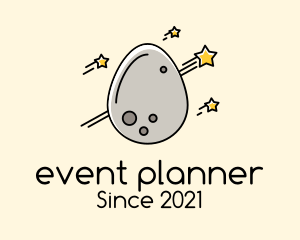 Space - Egg Asteroid Meteor logo design
