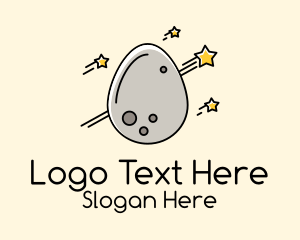 Egg Asteroid Meteor Logo