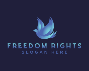 Bird Dove Freedom logo design