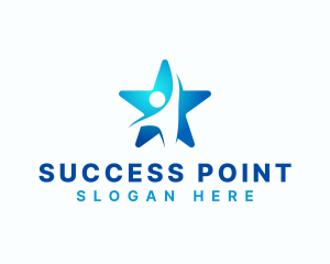 Achievement - Abstract Human Star logo design