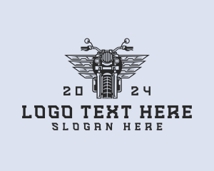 Garage - Motorcycle Rider Mechanic logo design