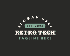 Retro Apparel Business logo design