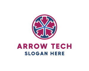 Arrow Target Center logo design