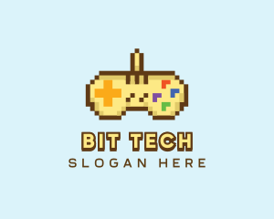 Pixel Console Controller  logo design