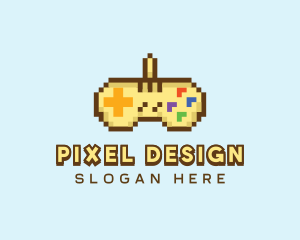 Pixel Console Controller  logo design