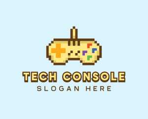 Console - Pixel Console Controller logo design
