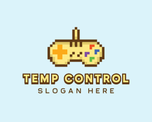 Pixel Console Controller  logo design