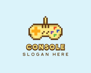 Pixel Console Controller  logo design